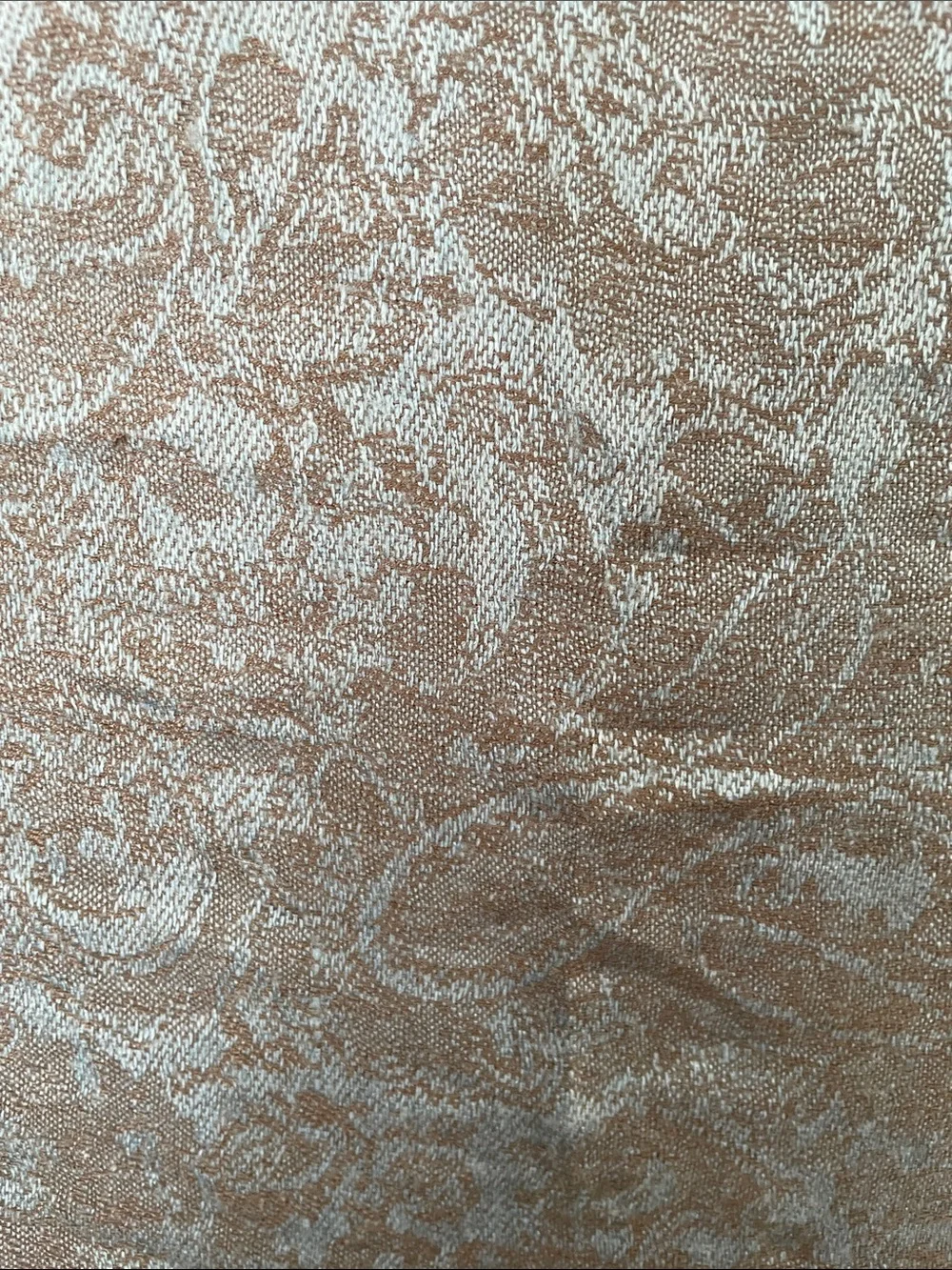 pashmina Blue-Gray elegant Paisley Shawl Wrap with Fringe